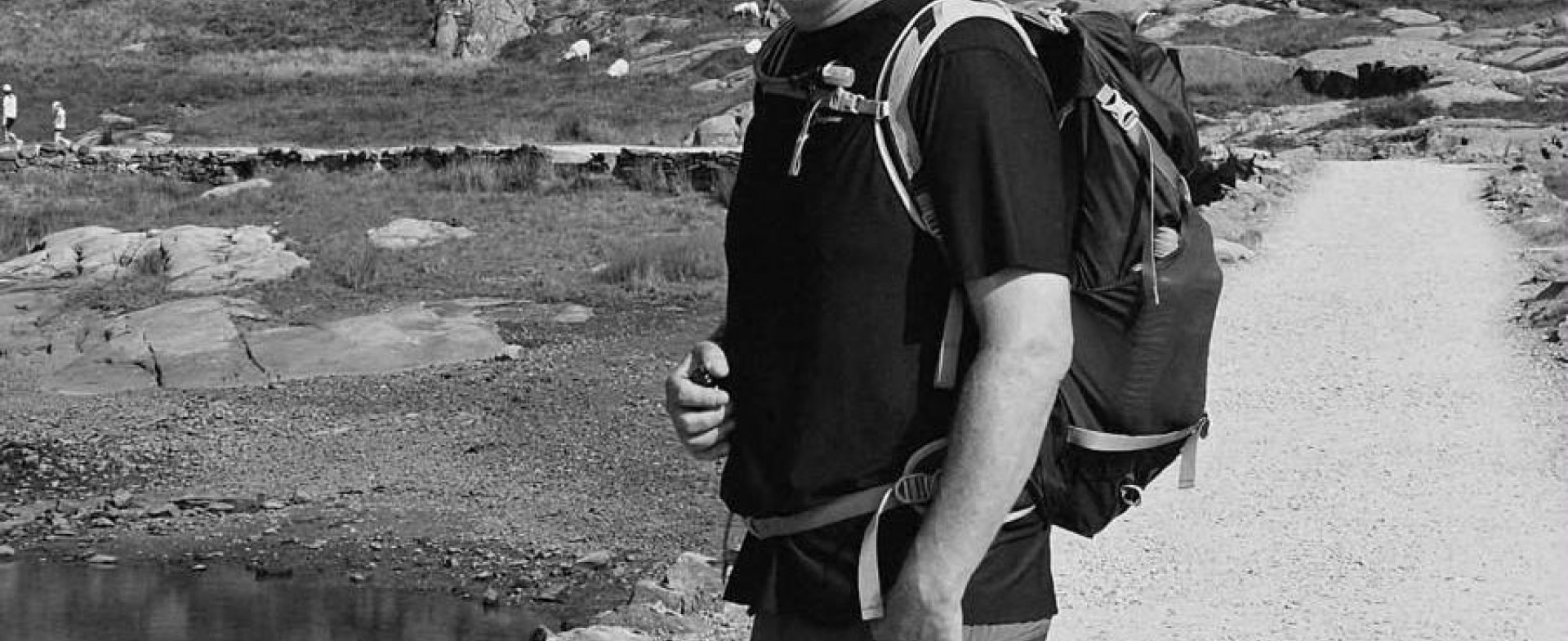 Jointline employee Craig Rose and his partner raising funds for Andy's Man Club by climbing Ben Nevis.