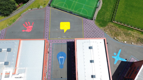 Preformed Thermoplastic Playground Markings