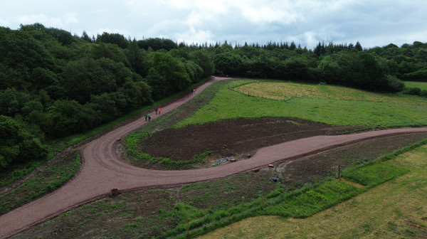 New forestry access road at Hoarthorns Woodland