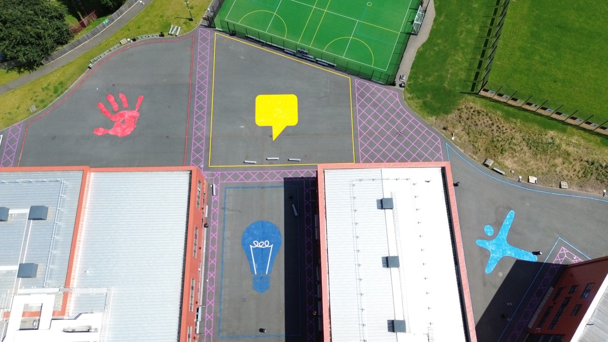 Featured image for Playground Line Marking Scheme Completed in Birmingham 