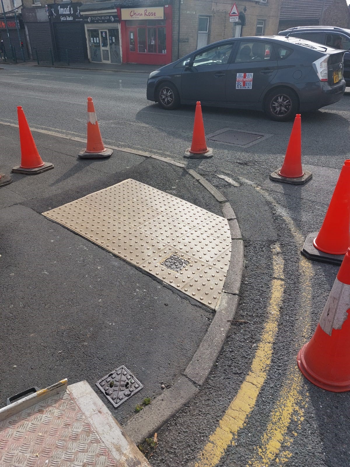 Featured image for Surface Mounted Tactile paving completed in Bradford