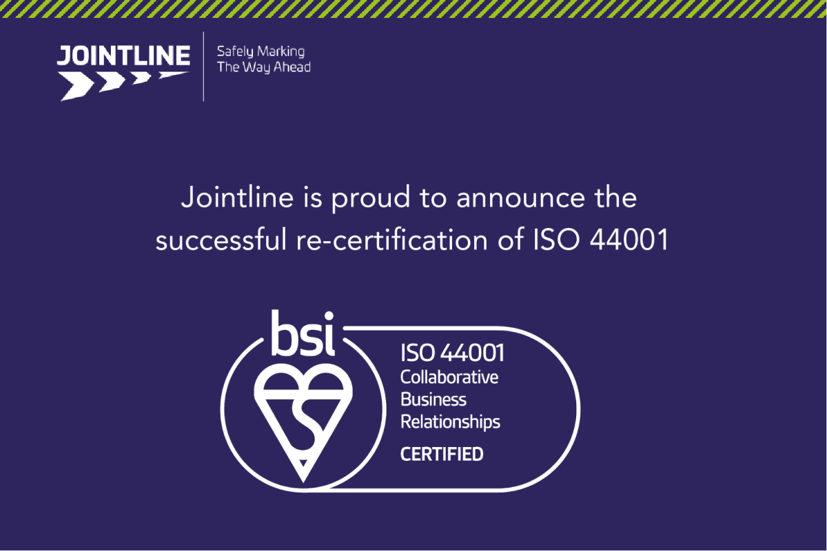 Featured image for Jointline retains ISO 44001 Accreditation for Collaboration with National Highways